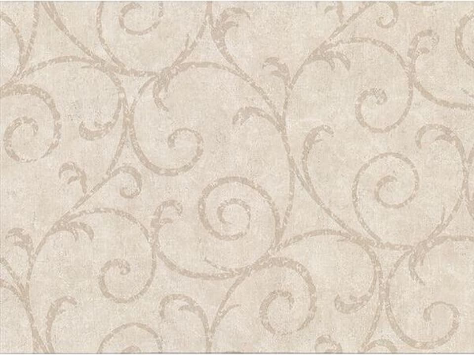 Warner Textures Sansa Beige Plaster Scroll Wallpaper