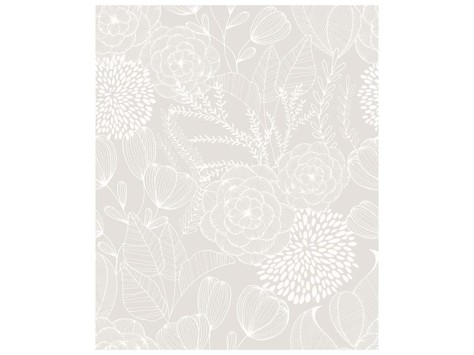 A-street Prints Alannah Bone Botanical Wallpaper
