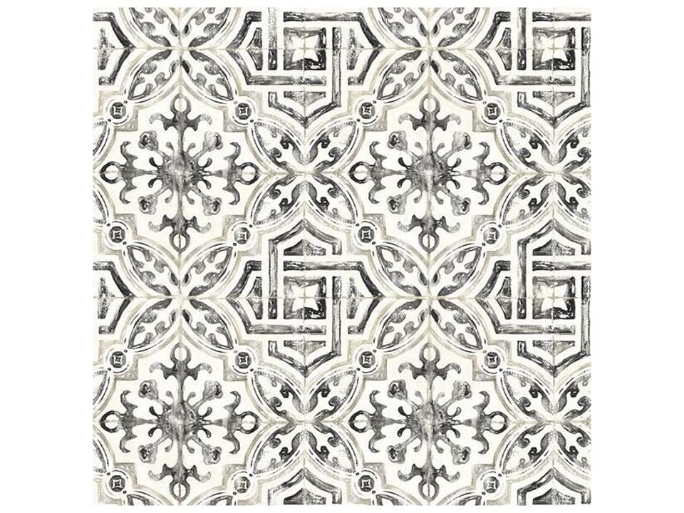 Fresh Start Kitchen & Bath Sonoma Charcoal Spanish Tile Wallpaper
