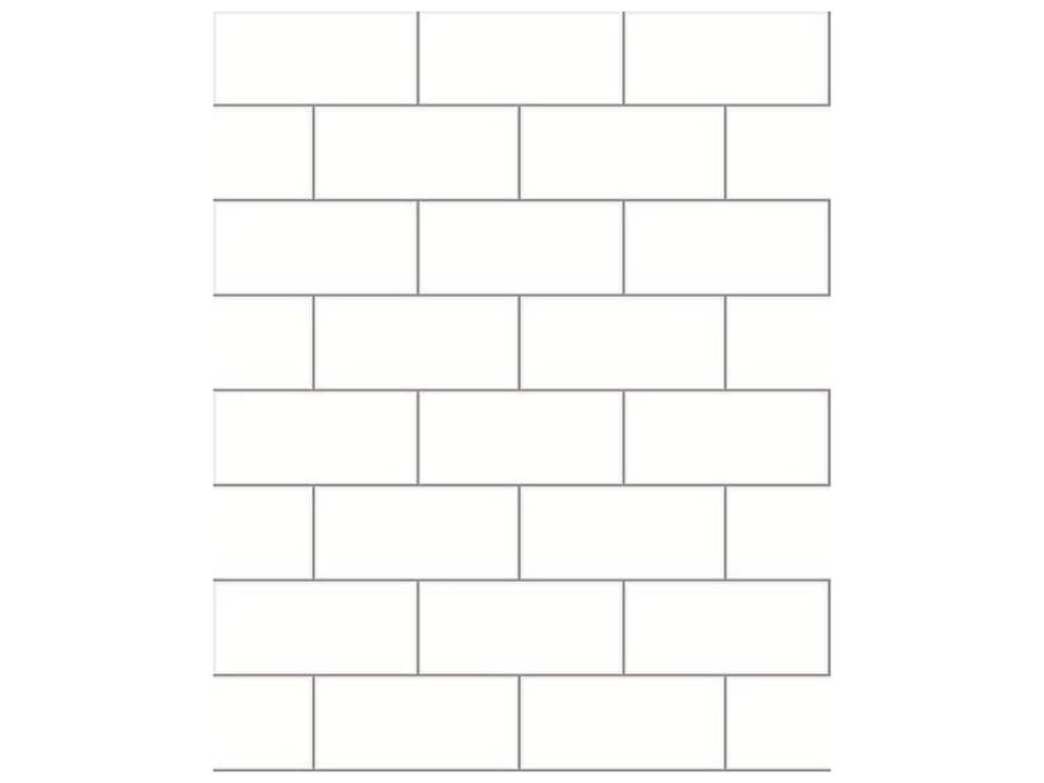 Fresh Start Kitchen & Bath Easton Off-White Subway Tile Wallpaper