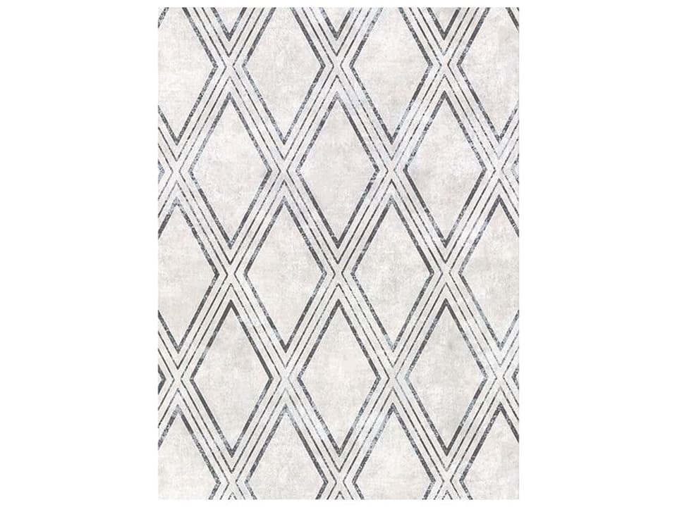 Warner Dartmouth Light Grey Faux Plaster Geometric Wallpaper