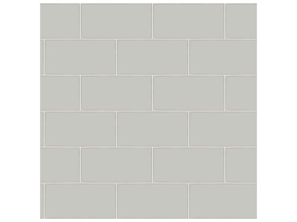 Chesapeake Freedom Grey Subway Tile Wallpaper