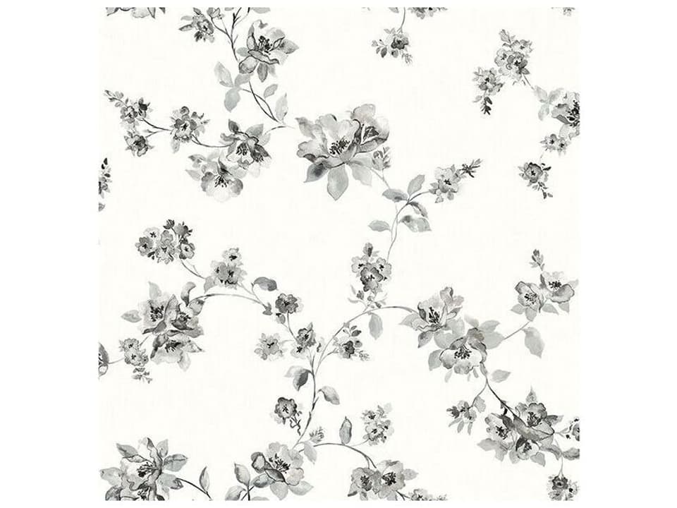 Chesapeake Cyrus Black Festive Floral Wallpaper