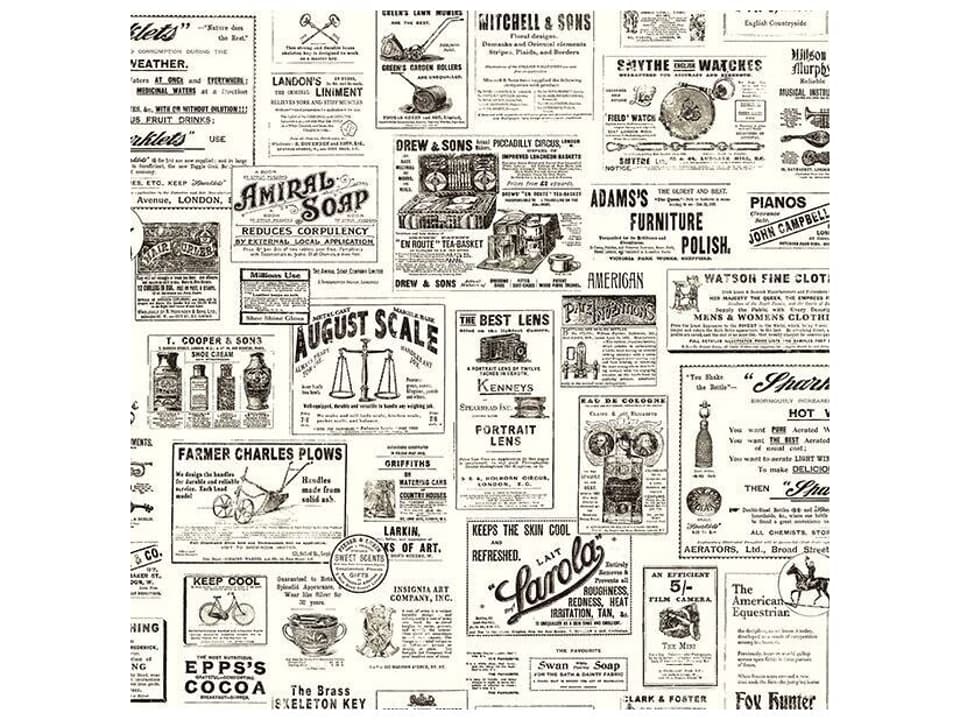 Chesapeake Adamstown Black Newspaper Wallpaper