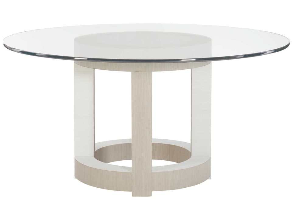 Axiom 60-Inch Round Dining Table in Linear Gray and Linear White