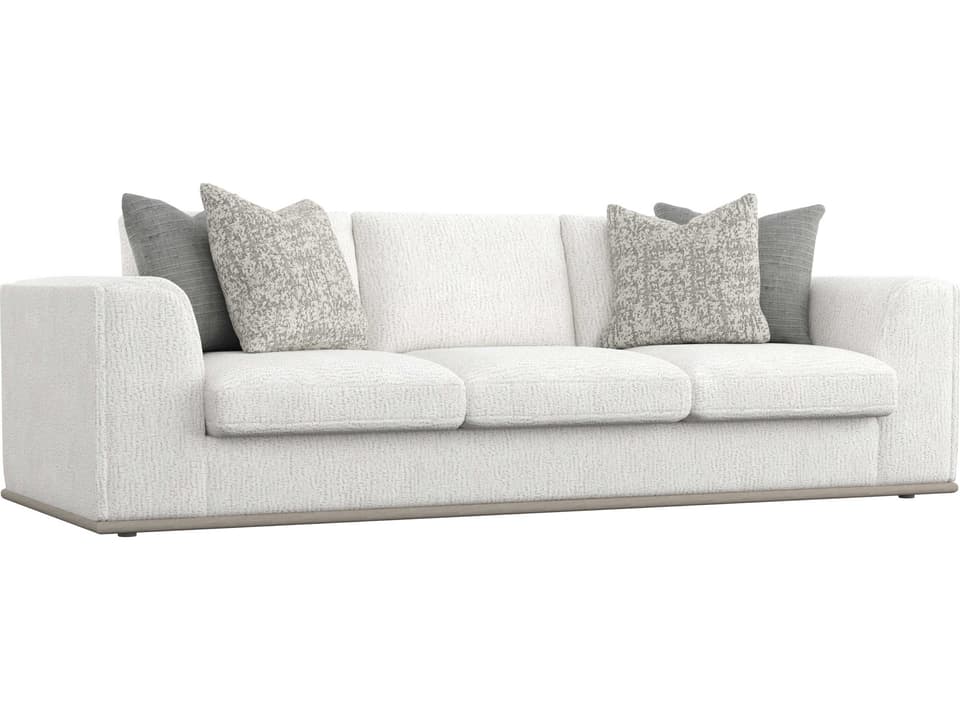 Prague 3-Seat Fabric Sofa with Spring Down Cushions