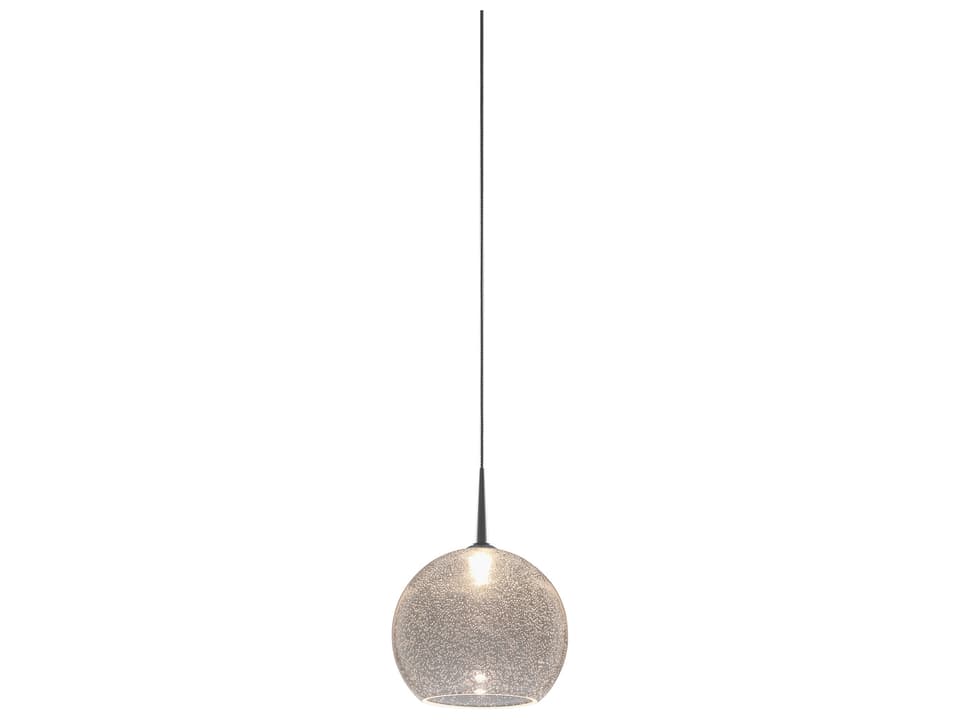 Bobo 1-Light Clear Glass LED Globe Mini Pendant Chrome