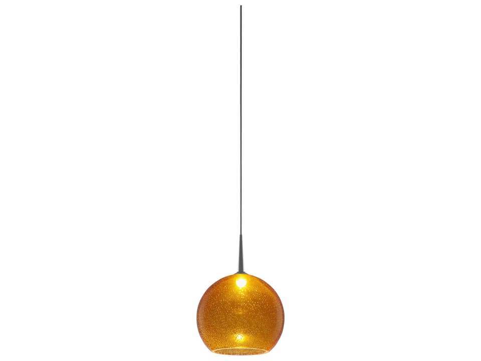 Bobo 1-Light Gold Glass LED Globe Mini Pendant