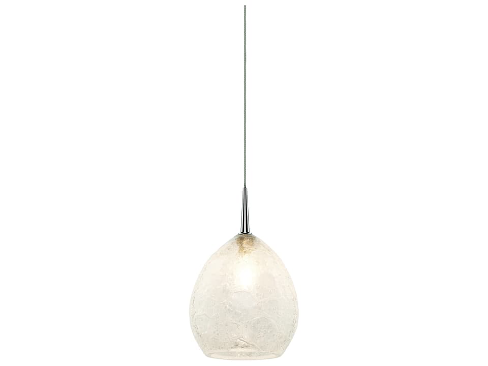 Vibe 1-Light White Glass Bell Mini Pendant