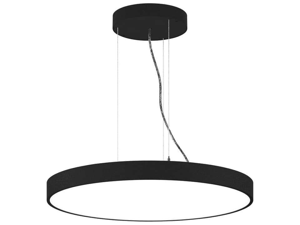 Jazz Round LED Pendant Light in White Finish