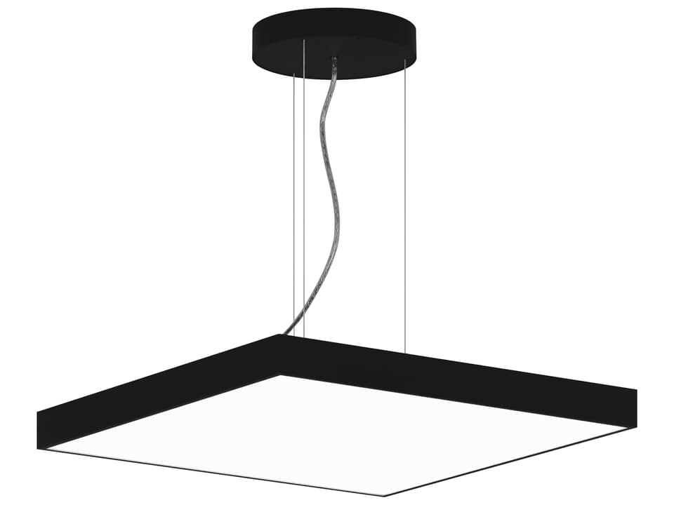 Jazz Square LED Pendant Light in Black Finish