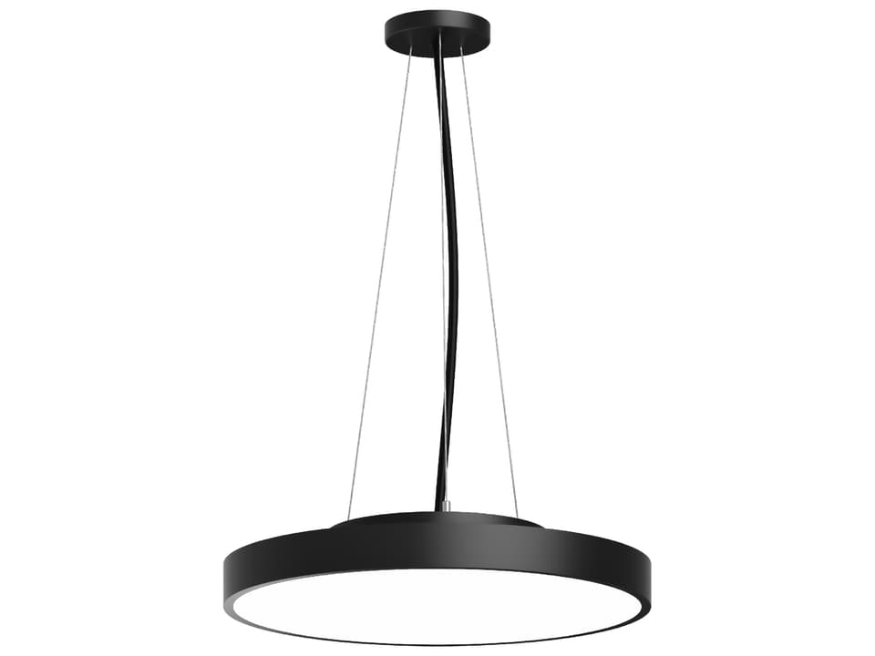 Rhythm Essentials Round Pendant Light in Black