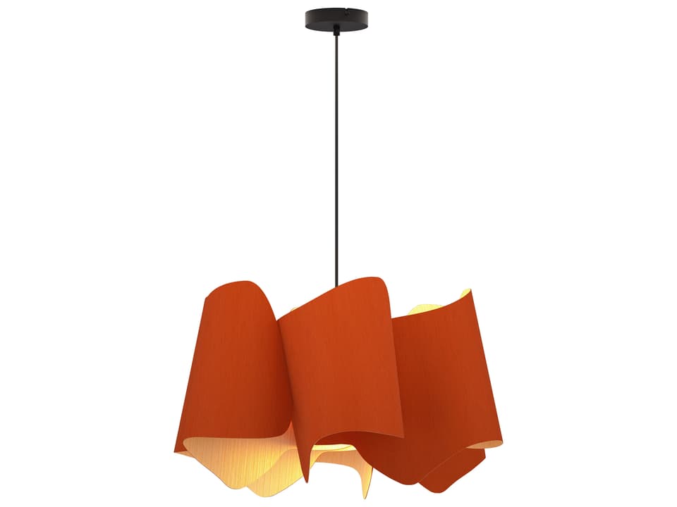 Camila 1-Light Wood Pendant Light in Ash Finish