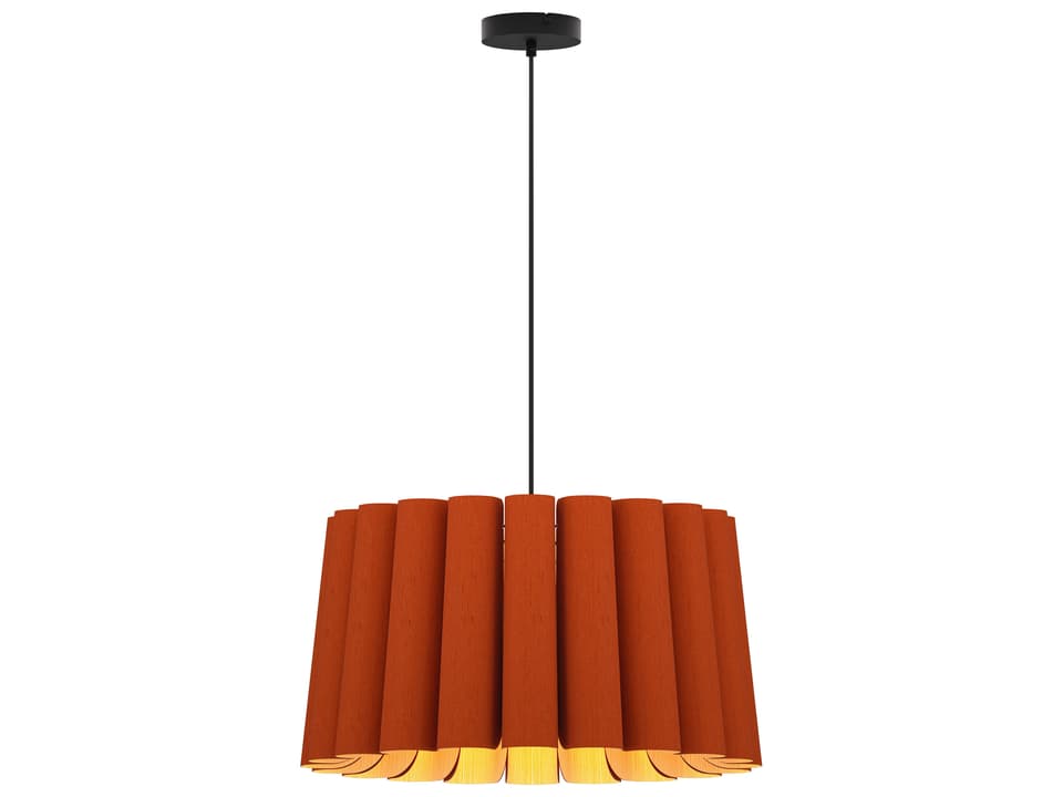 Renata 1-Light Wood Veneer Pendant Light