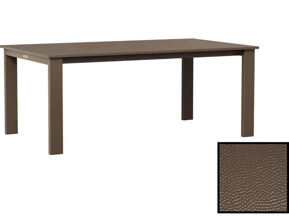Berkley 72-95 Inch Expandable Rectangular Dining Table with Hammered Top