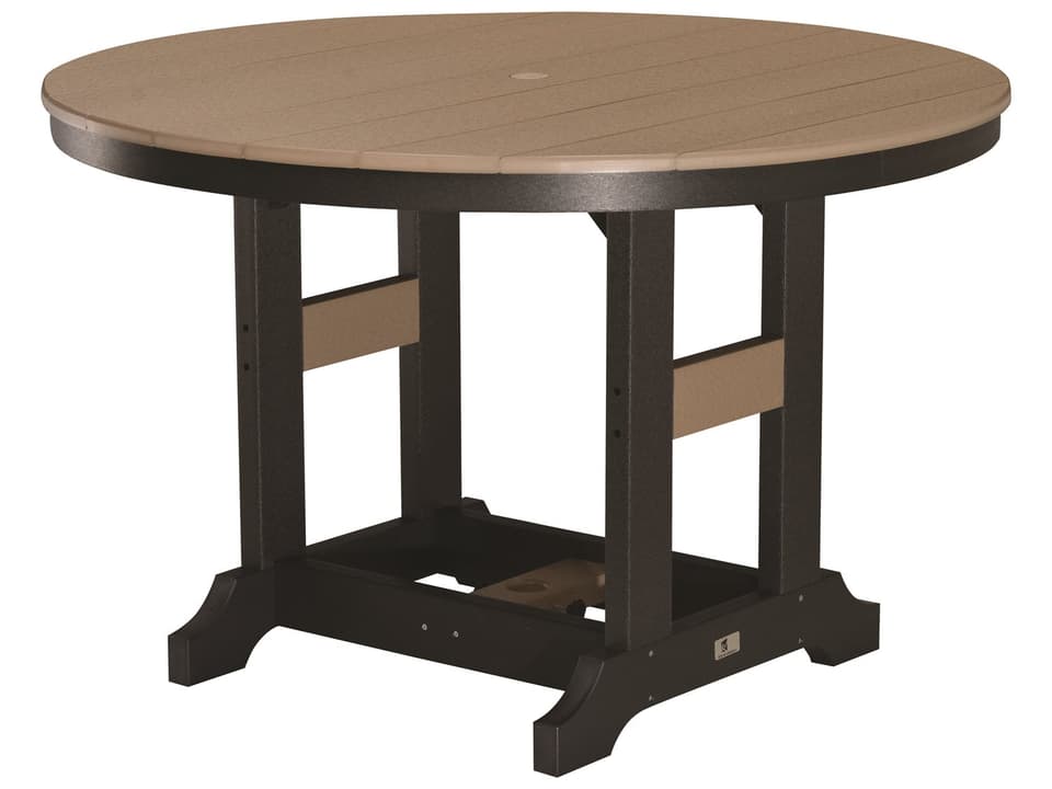 Garden Classic Recycled Plastic Round Patio Counter Height Table