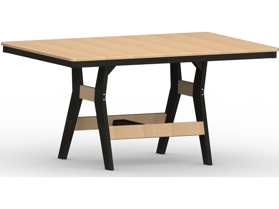Harbor Recycled Plastic Rectangular Outdoor Patio Bar Height Table