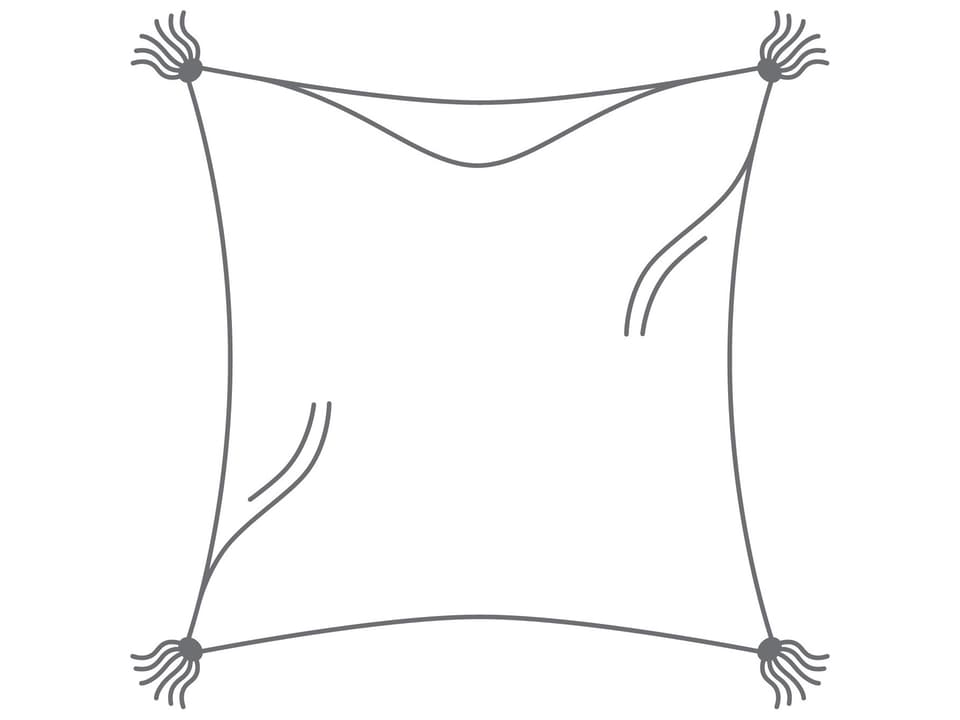 Lily Hive 20-Inch Square Tasseled Outdoor Throw Pillow