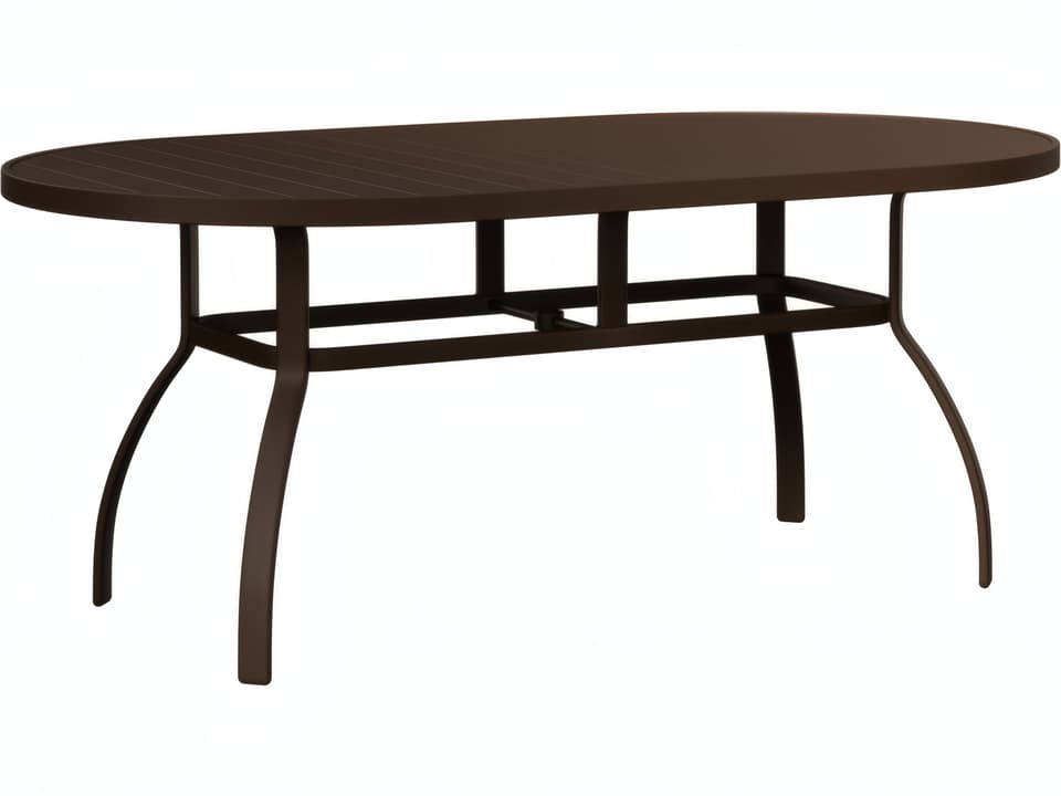 Murphy Aluminum 76 Inch Oval Dining Table