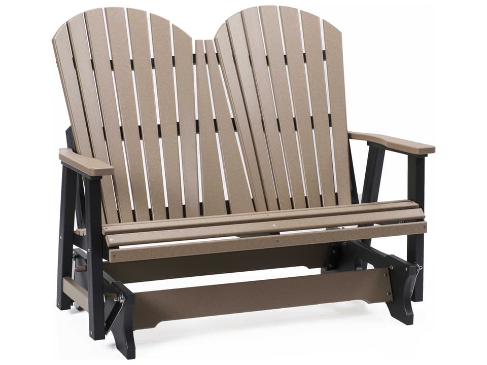 Comfo-Back Recycled Plastic Double Glider in Stainless Brackets