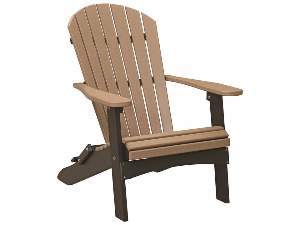 Comfo-Back Recycled Plastic Folding Outdoor Adirondack Chair
