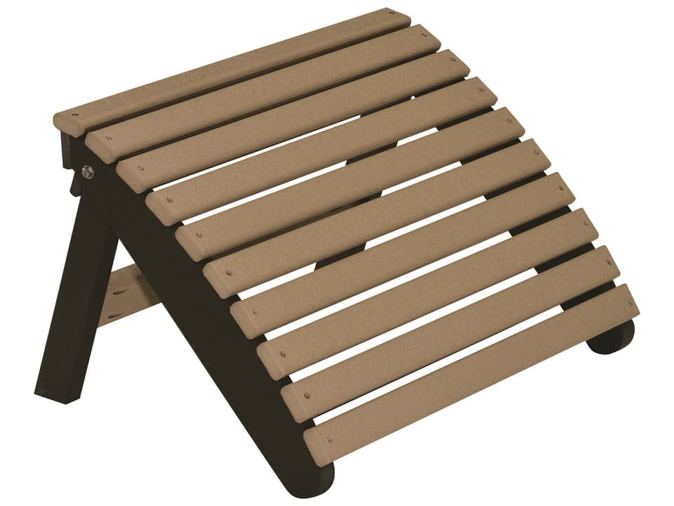 Folding Adirondack Footstool in Weather Resistant Poly Lumber
