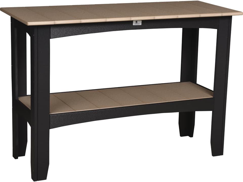 Recycled Plastic Rectangular Patio Buffet Table