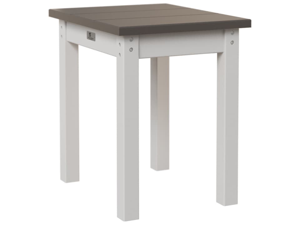 Accessories Recycled Plastic Rectangular Outdoor Patio End Table