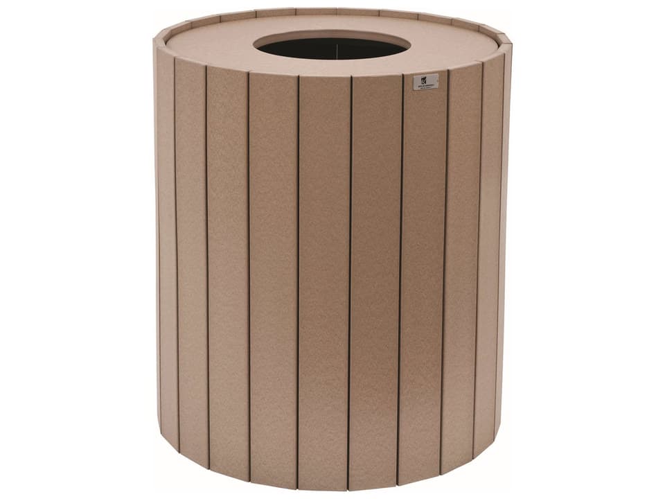 Accessories Recycled Plastic Round Trash Can