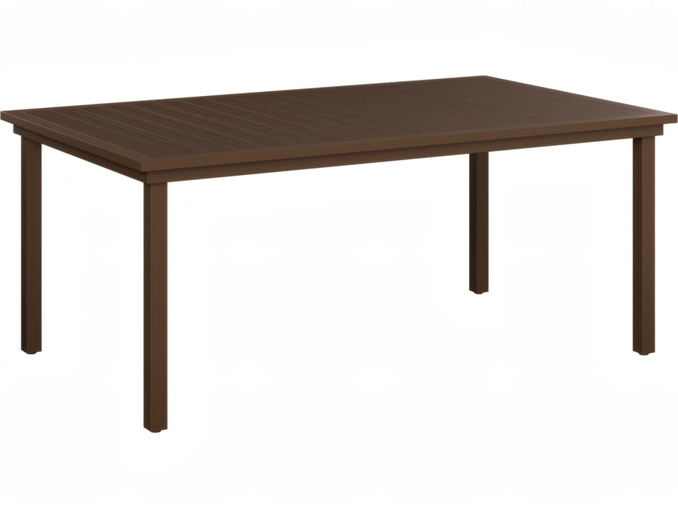 Vida 73 Inch x 44 Inch Rectangular Aluminum and Poly Dining Table