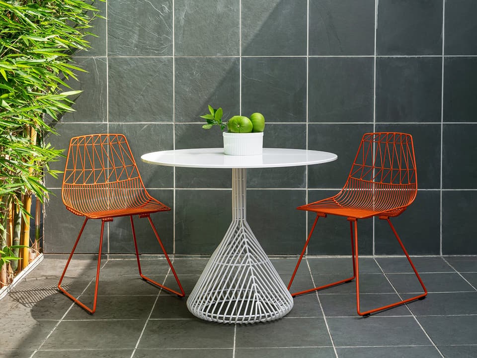 Lucy Galvanized Iron Bistro Set