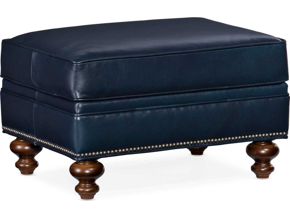West Haven Leather Ottoman