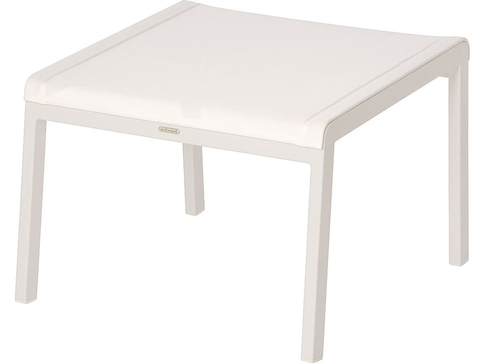 Aura 27-Inch Aluminum Sling Ottoman with Pearl Sling