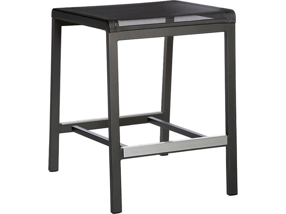 Aura High Aluminum Sling Counter Stool in Graphite