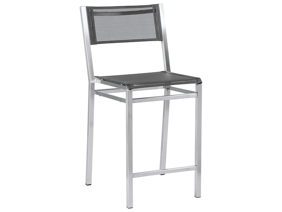 Equinox Counter Stool with Charcoal Textilene Sling