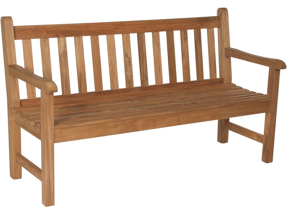Felsted 58-Inch Teak Garden Bench in Natural Teak
