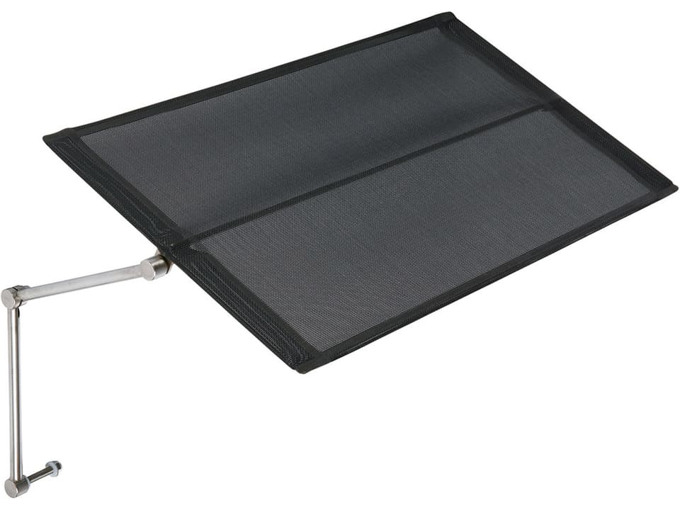 Horizon Lounger Sunshade with Charcoal Textilene Sling