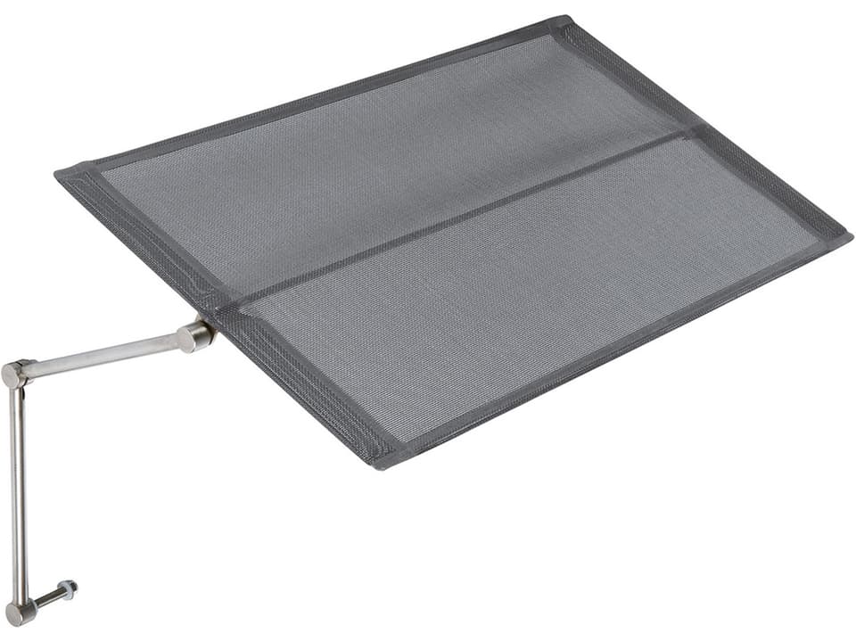 Horizon Lounger Sunshade with Platinum Textilene Sling