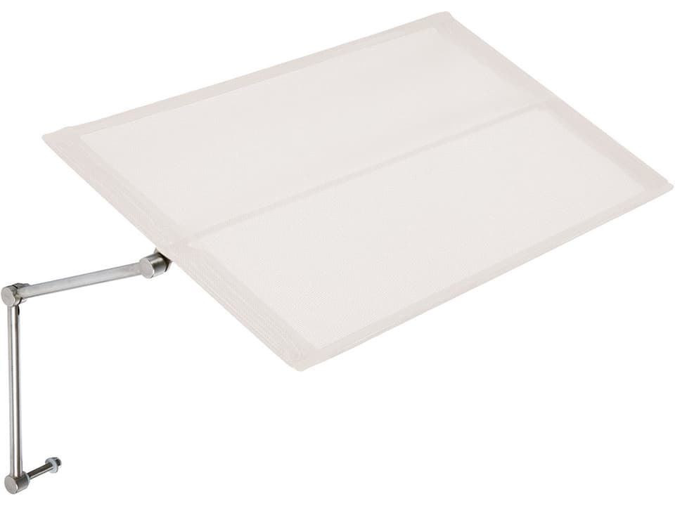 Horizon Lounger Sunshade with Pearl Textilene Sling