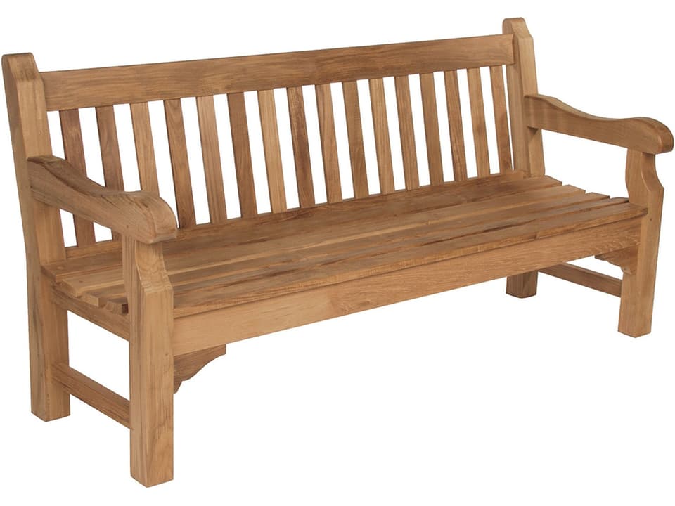 Rothesay 72-Inch Teak Outdoor Bench in Natural Teak