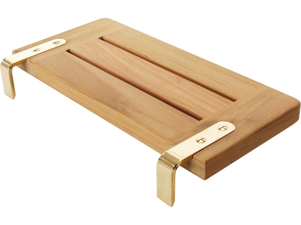 Safari Clip-On Chair Tray - Natural Teak