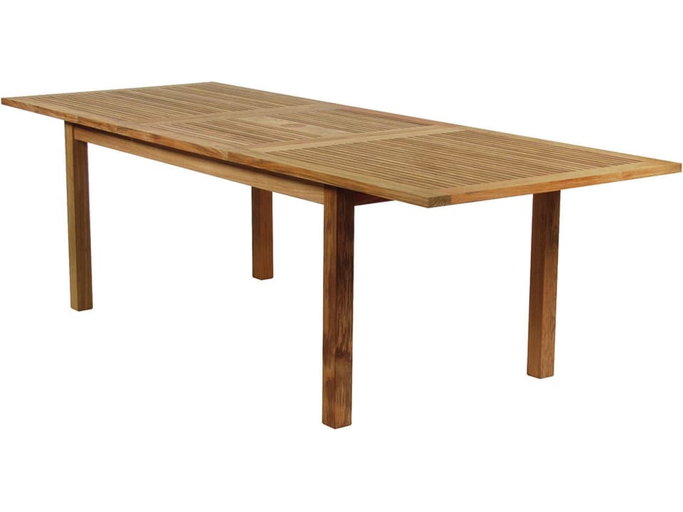 Monaco Extending Dining Table 69 to 94-Inch with Natural Teak