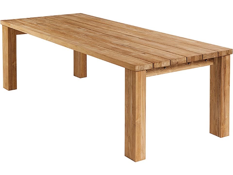 Titan Dining Table Rustic Teak 94"W x 39"D x 30"H