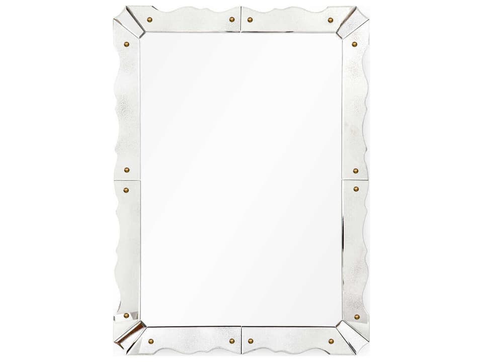Caroline Rectangular Wall Mirror in Antique Finish