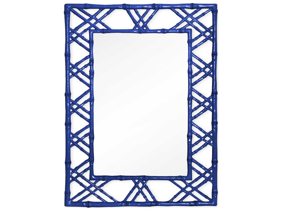 Claire Deep Sea Blue Rectangular Wall Mirror