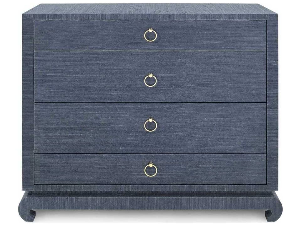 Ming 4-Drawers Solid Wood Dresser