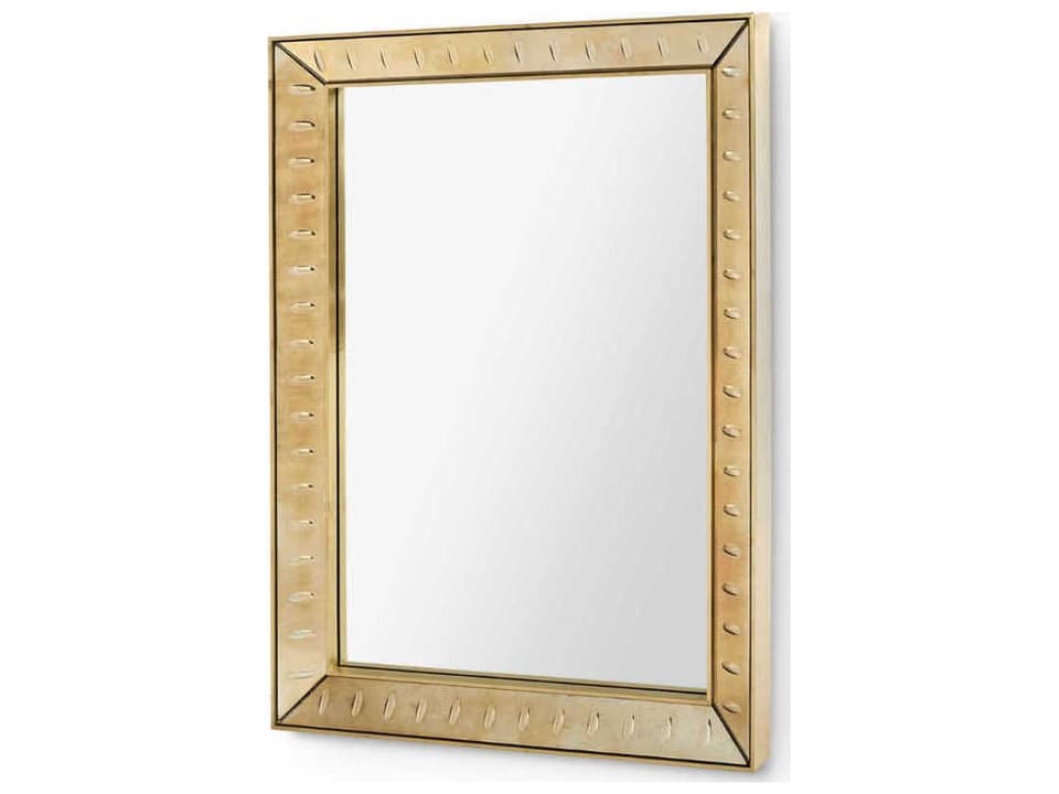 Reese Antique Champagne Mirror Wall Rectangular