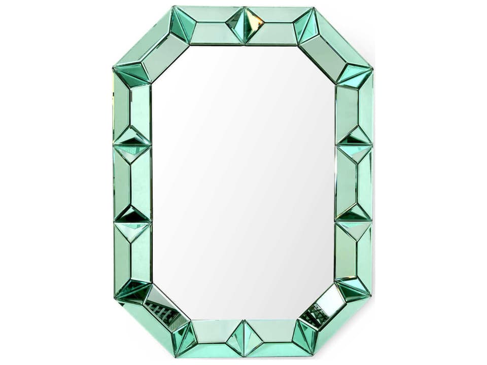 Romano Wall Mirror Peridot Green Mirrored Glass