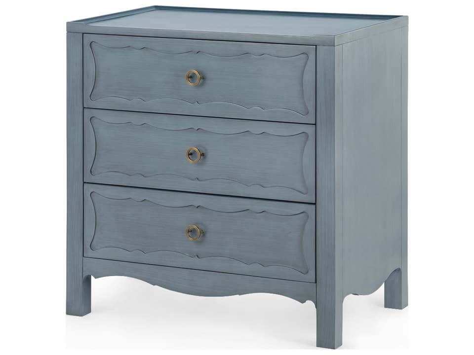 Sara Foggy Horizon Blue Accent Chest