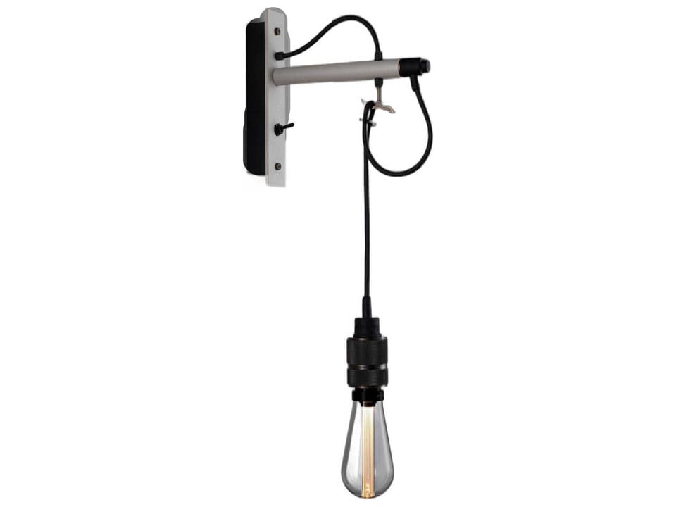 Hooked 1-Light Smoked Bronze Wall Sconce